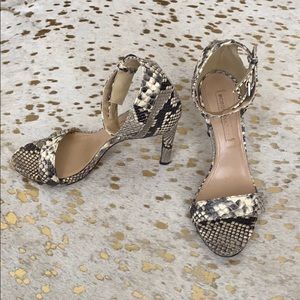 Bcbgmaxazria animal print high heels